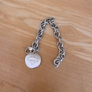 Tiffany & Co. circle tag charm bracelet